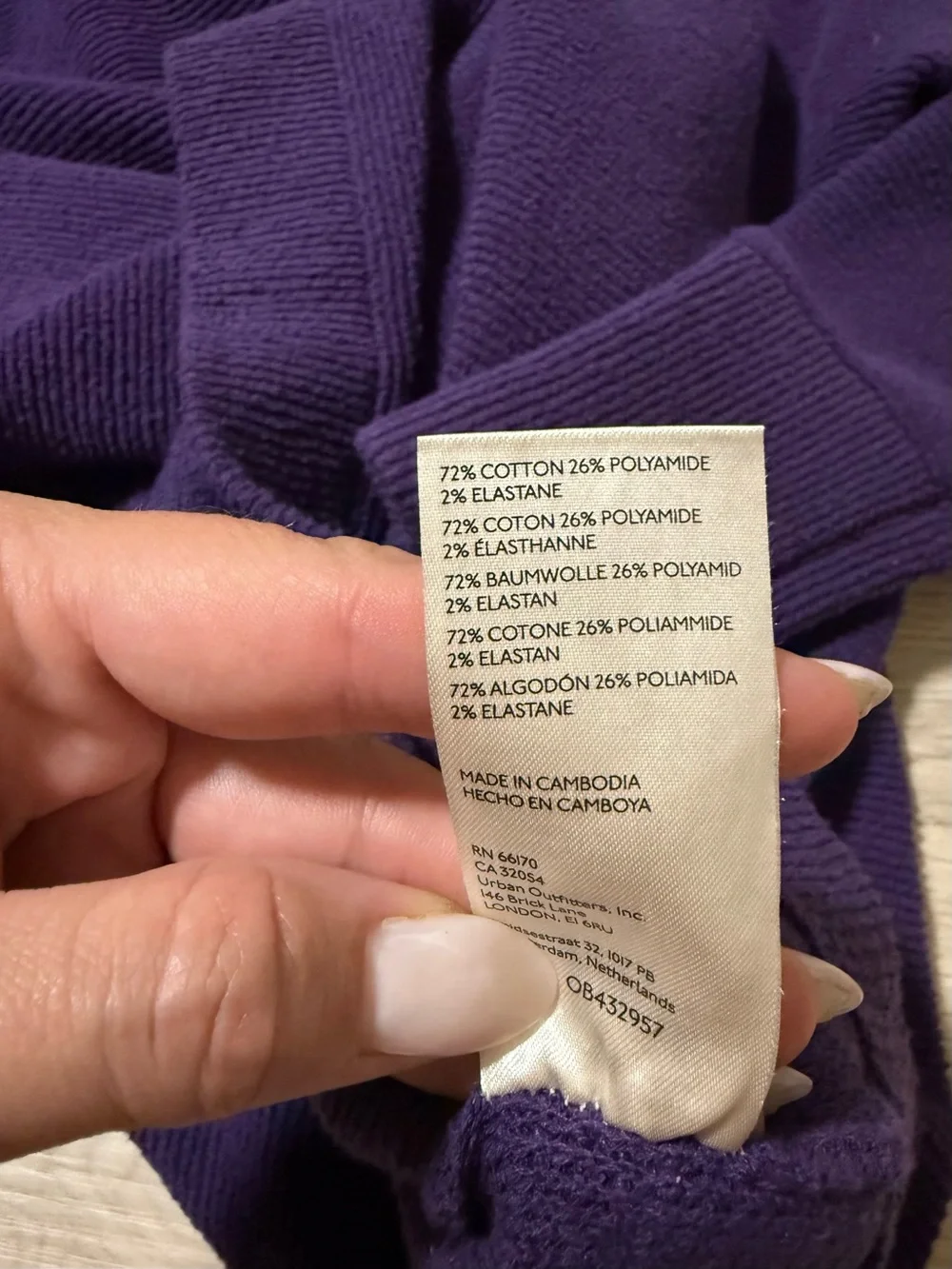 NWT Free People Ottoman Slouchy Tunic Sweater Gothic Grape Women’s Size Medium